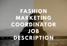 Fashion Marketing Coordinator Job Description